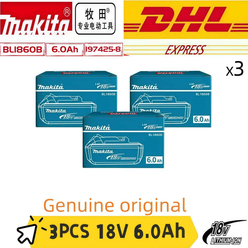 Replace the Original Makita BL1860 18V 6AH Lithium-Ion Makita Battery for Power Tools with BL1850B BL1860B Power Tool Battery