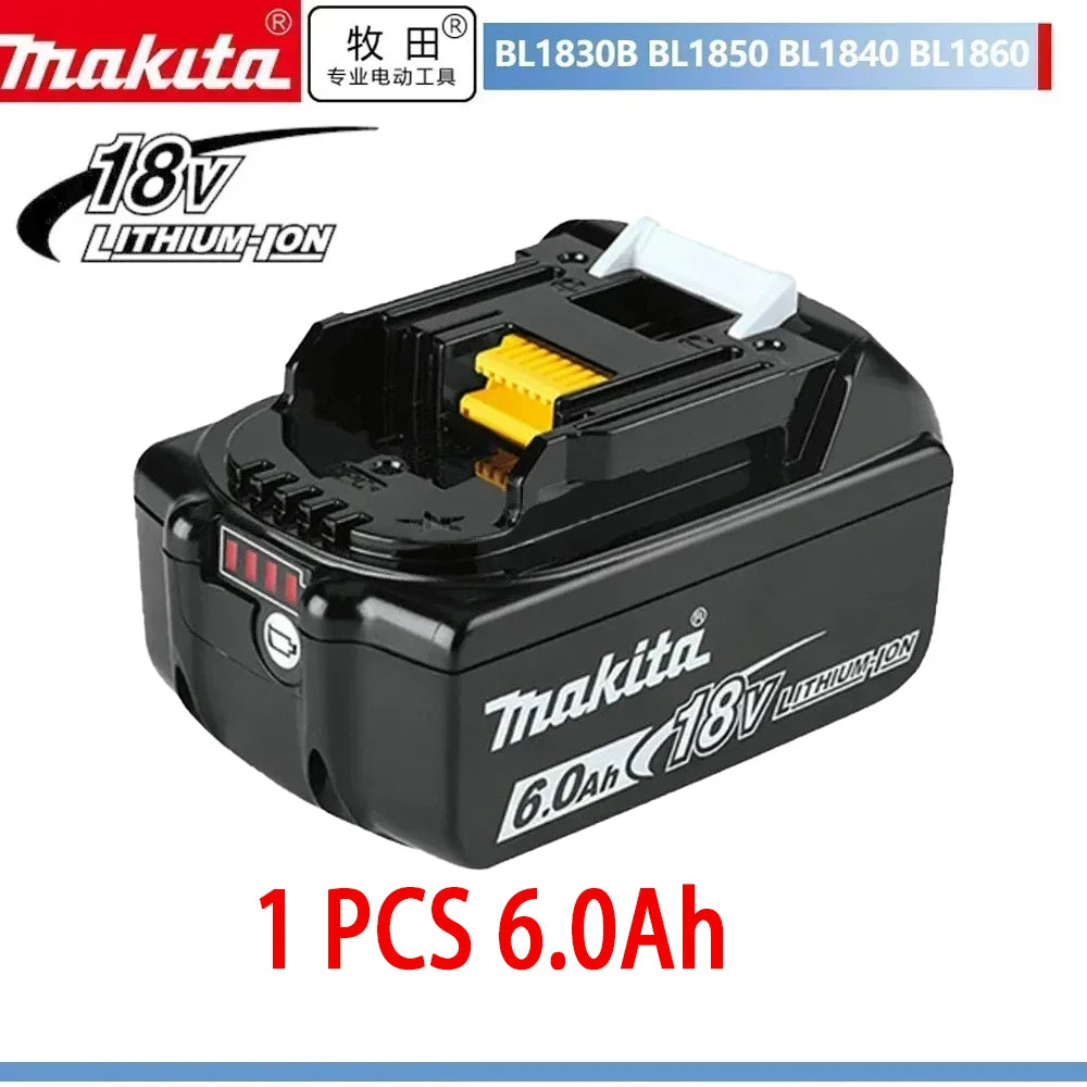 Makita 18V 6/5Ah Original Rechargeable Battery Fits BL1840 BL1850 BL1860B High-Capacity Power Tool Battery Reliable Performance