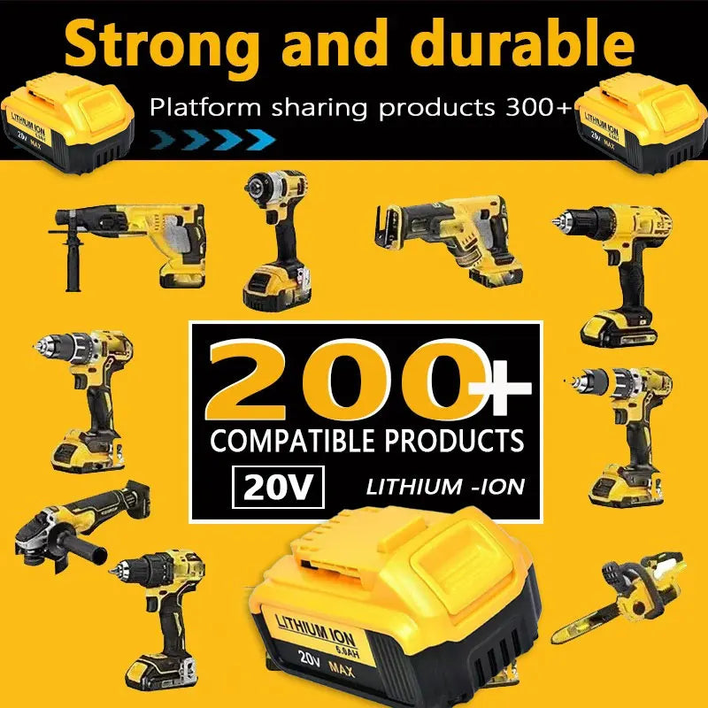 For DeWALT 20V Replacement Battery 6.0Ah MAX FlexVolt for DC