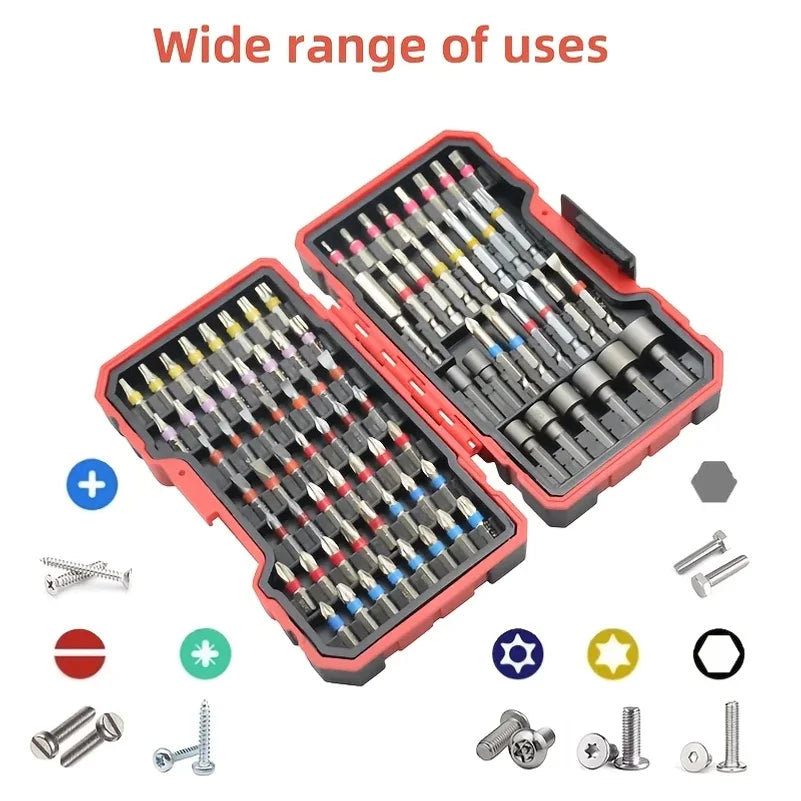 83Pcs Impact Driver Drill Bit Set with Magnetic Nut Driver S