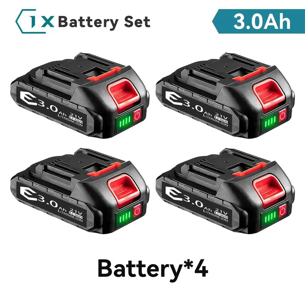 Makita 21V Battery Pack 5S2P Li-ion 3000mah 6000mah 9000mah Fast Charging Safety Certified for Electric Drill/Driver Tools