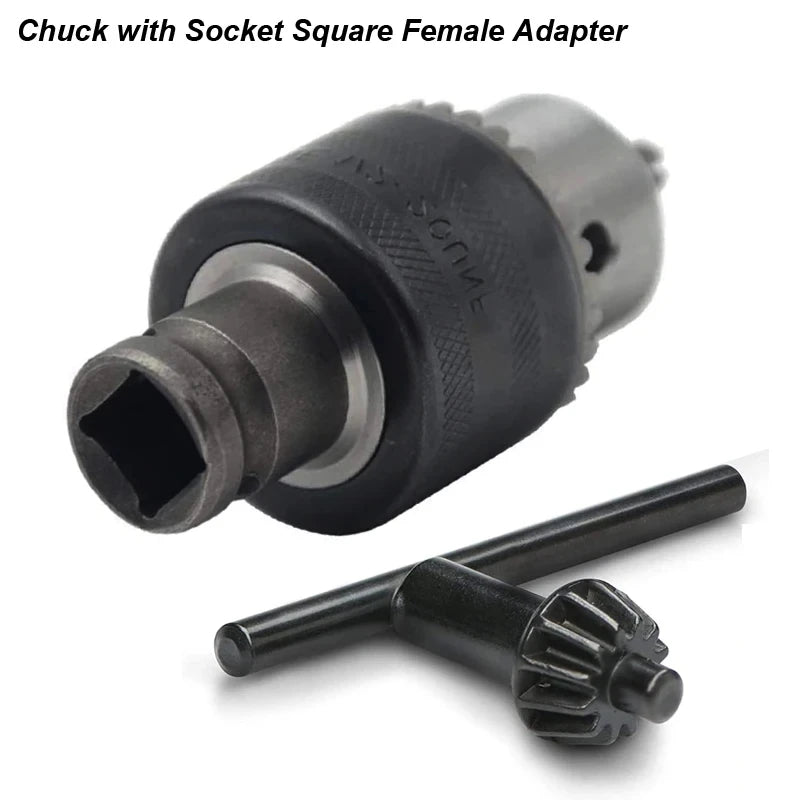 1.5-13mm Converter 1/2 -20UNF Key Drill Chuck Thread Quick C