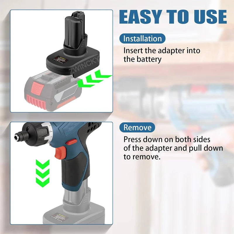 Battery Adapter Converter for Makita/Dewal/Milwaukee/Bosch 1