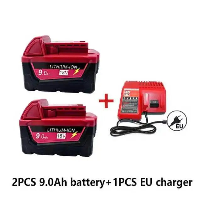 M18 For Milwaukee 18V Power Tool Battery Charger BR XC M18B5 48-11-1860 Built-in 18650 Power Tool Battery 6.0Ah/9.0Ah/12.0Ah