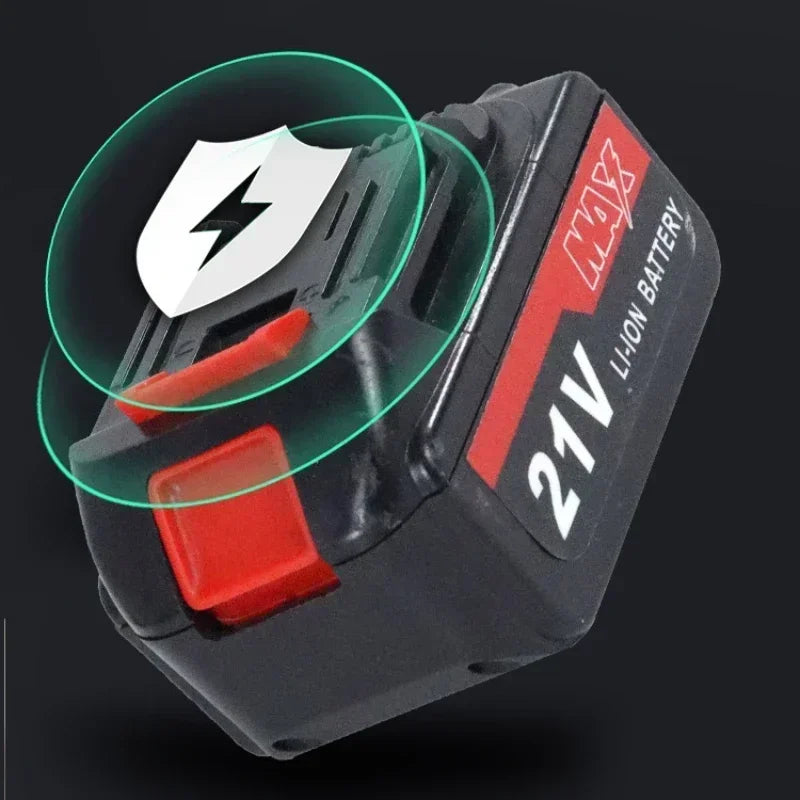 21V Rechargeable Lithium Ion Battery High Capacity Cordless 