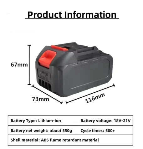21v rechargeable lithium battery for Makita 21V Cordless Ele
