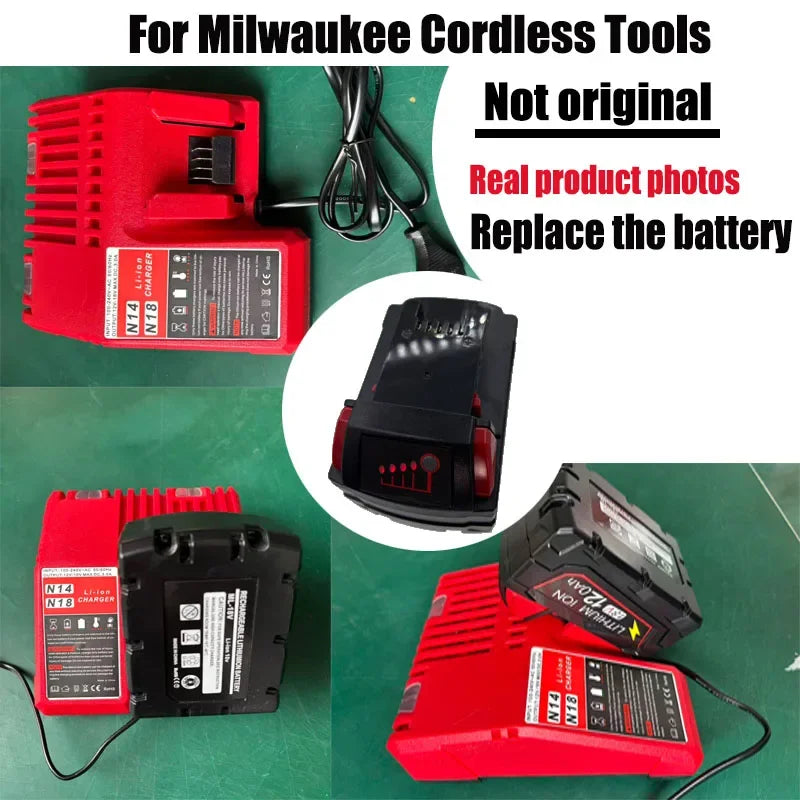 New Style For Milwaukee M18 Power Tool Battery Charger 18V 6