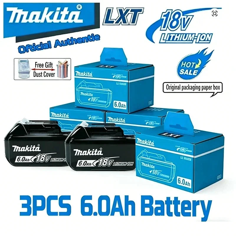 Genuine Makita 18V 6.0Ah battery with charger set for Makita