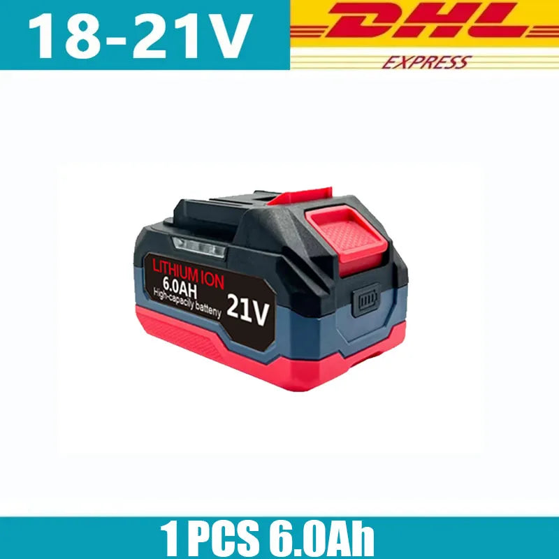 21V 6.0Ah 12.0Ah For Makita 18V Battery Power Tools Li-ion Replacement LXT BL1850 BL1860 DDF487 for 18V Screwdriver with BMS