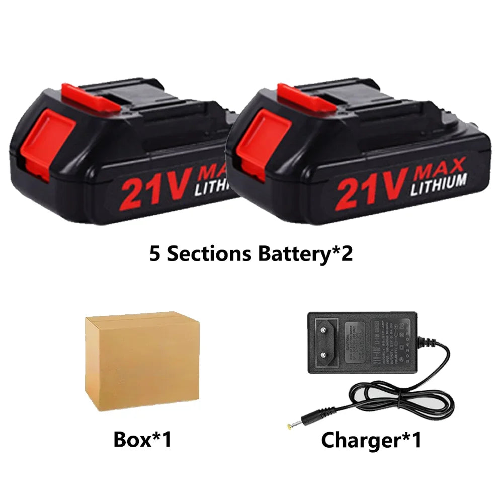 18V 20V 21V High-Power Rechargeable Lithium Ion Battery with Charger for Makita BL1830 BL1840 BL1850 Power Tool Battery