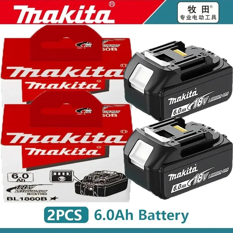 Genuine 6AH Makita BL1860 6Ah Battery Power Tools Li-ion Replacement LXT BL1850 BL1840 for 18V Screwdriver with BMS 18V Battery