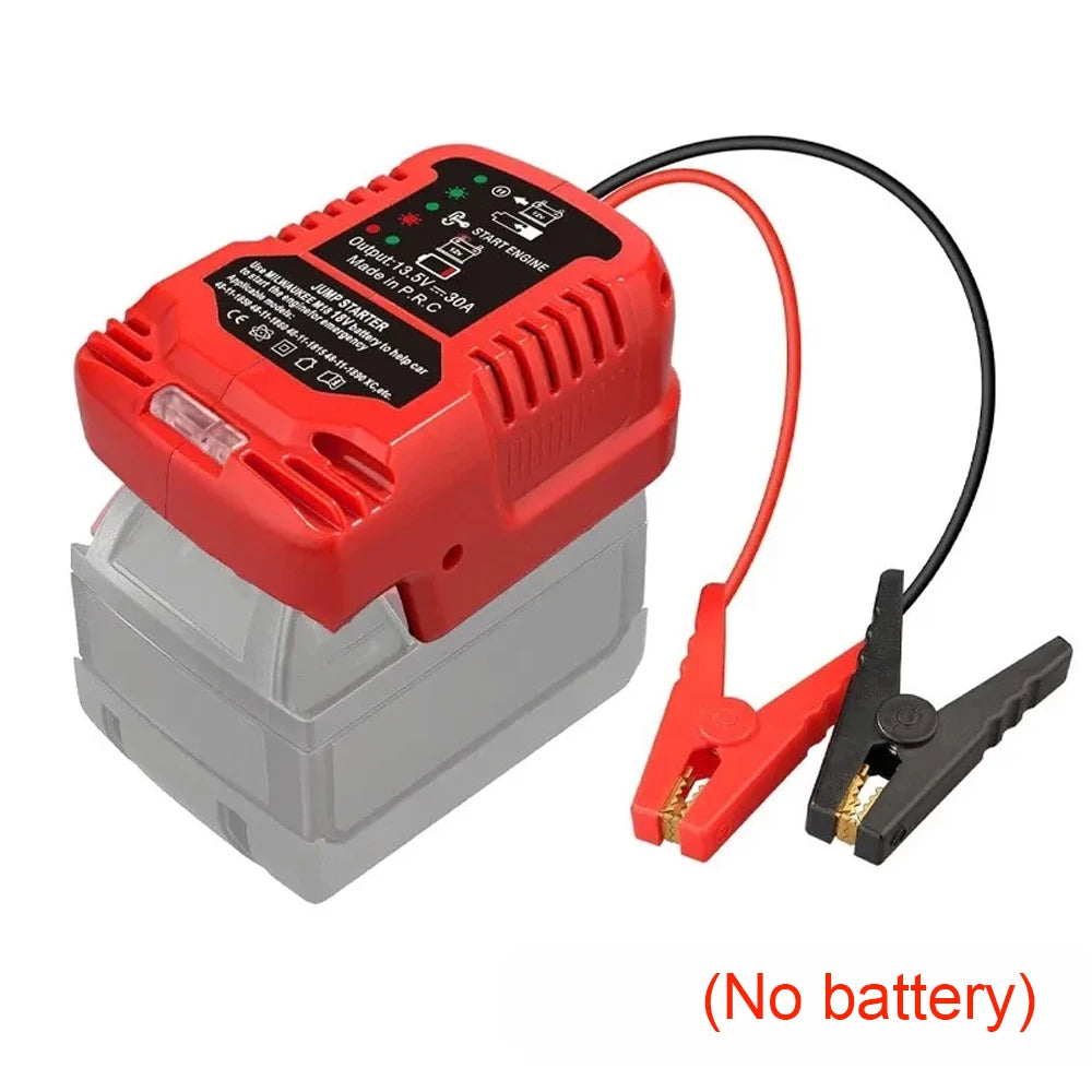 Battery Jumper Cable Adapter for Milwaukee 18V Auto Car Jump