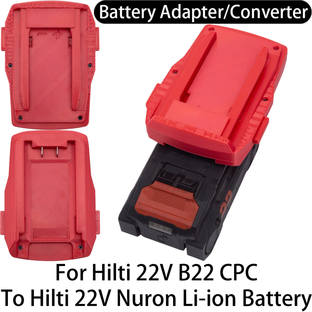 Battery Adapter/Converter for Old Hilti 22V B22 CPC Li-ion T