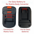 New 2 in 1 Lithium Battery Converter 18V Plastic Converter B
