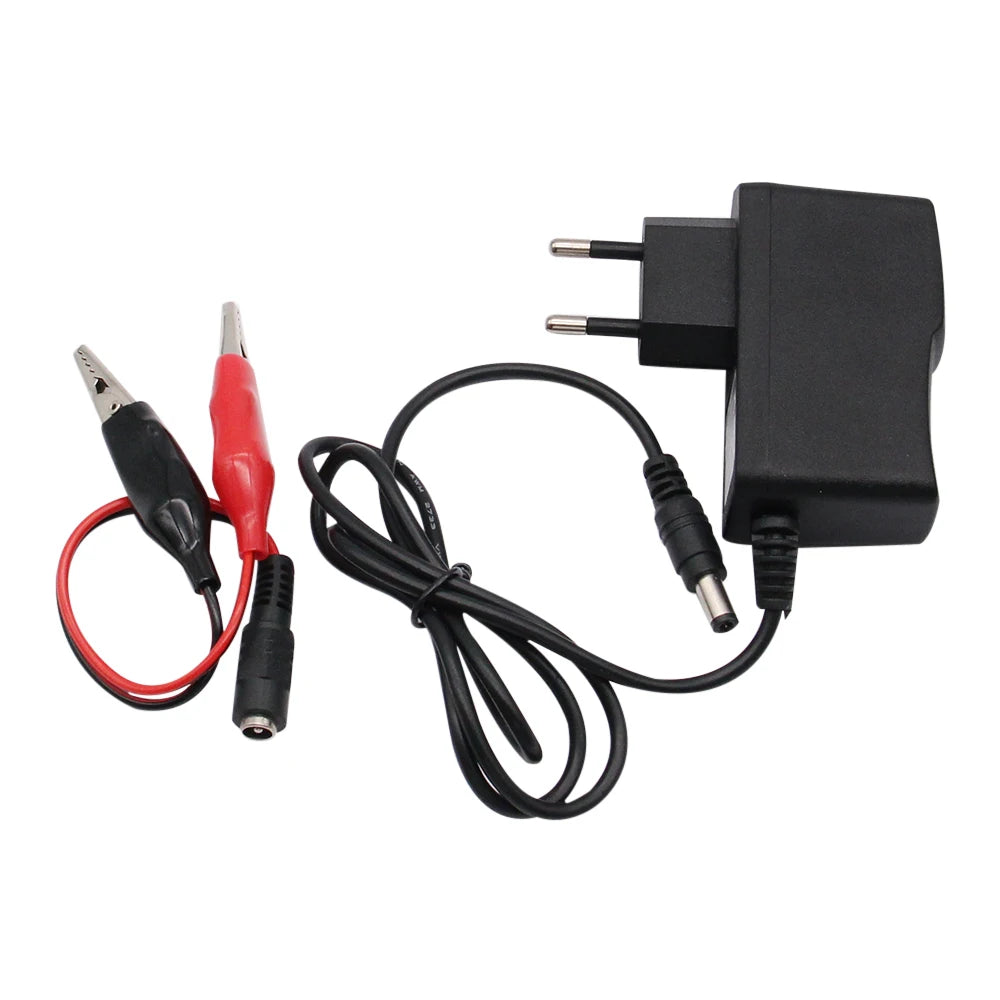 12V 1000mA Lead Acid Dry Battery Charger for Car Motorcycle 