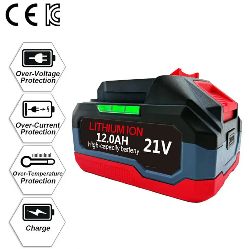 Original for Makita 21V Battery 6.0AH 12.0AH Power Tool Lith