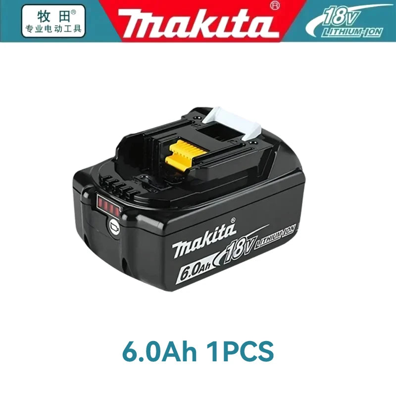 Makita BL1860 18V LXT 6.0Ah Lithium-Ion Battery BL1860B with LED Indicator for Angle Grinder Drill Driver Cordless Power Tools