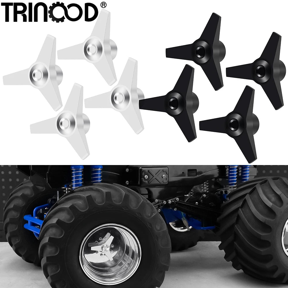 TRINOOD 4Pcs Metal Wheel Nuts Adapter for 1/10 Tamiya Clod B