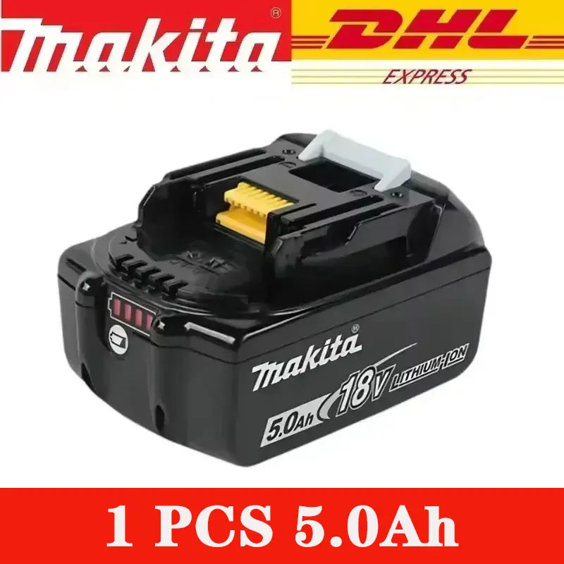 Original Makita 18V Battery Rechargeable Power Tool Makita 18V Battery Replaceable 5Ah/6Ah Battery Lithium-ion 1850 BL1860B 6A