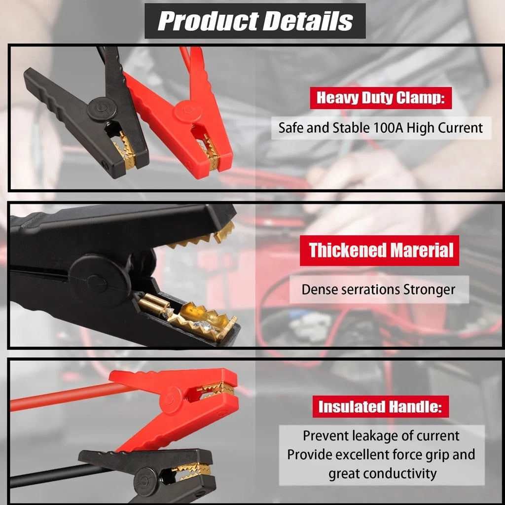 Battery Jumper Cable Adapter for Milwaukee 18V Auto Car Jump