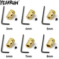 YEAHRUN 4PCS 12mm Wheel Hex Coupling Coupler Brass Sleeve Ad
