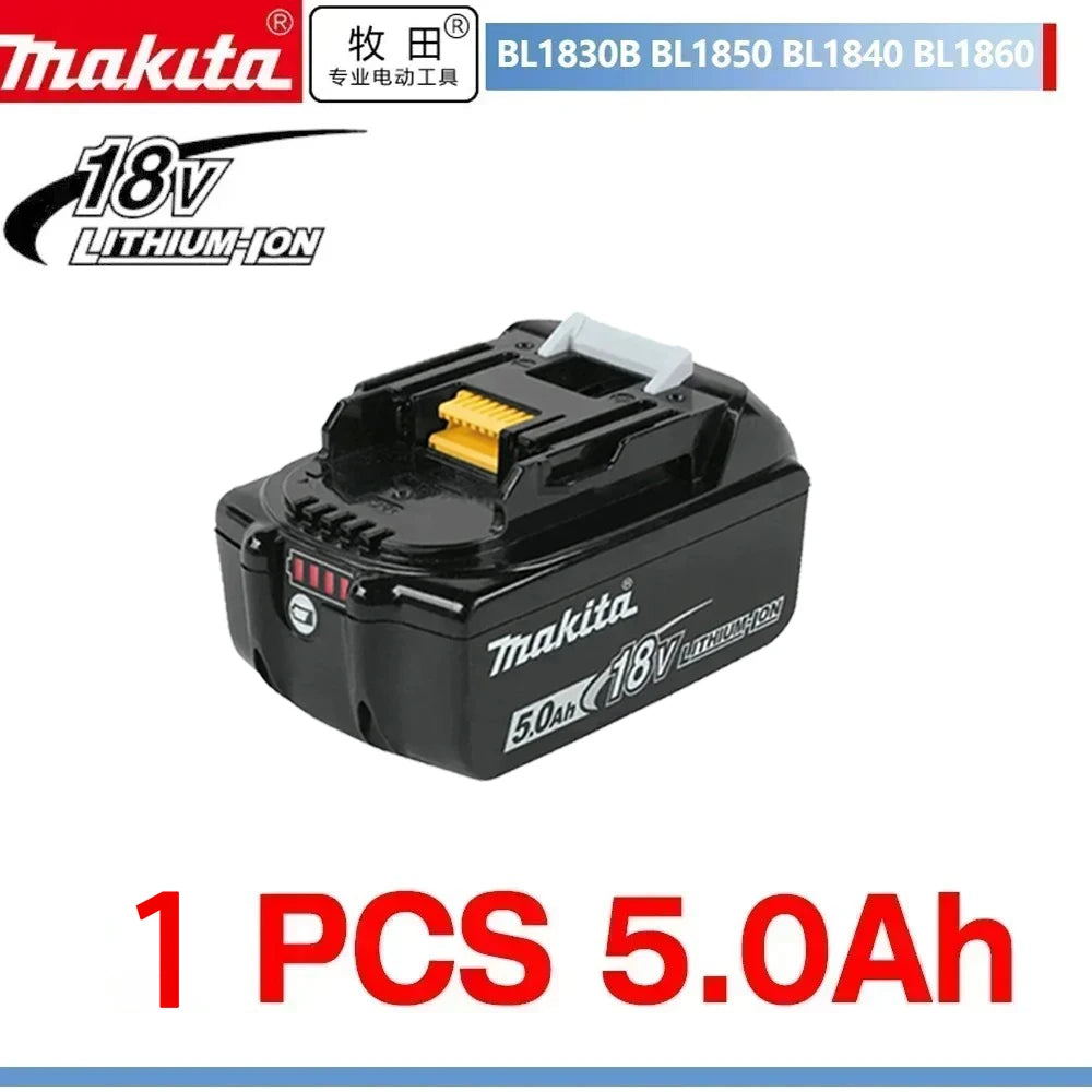 Makita 18V 6/5Ah Original Rechargeable Battery Fits BL1840 BL1850 BL1860B High-Capacity Power Tool Battery Reliable Performance