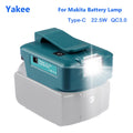 Tool Battery LED Light 230lm Adapter for Makita 14V 18V Batt