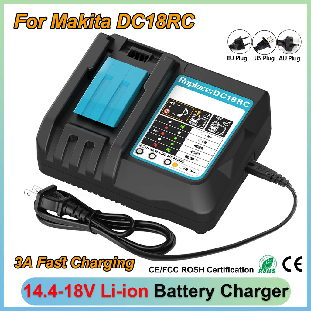 DC18RC Li-ion Battery Charger for Makita 18V BL1830 BL1815 1