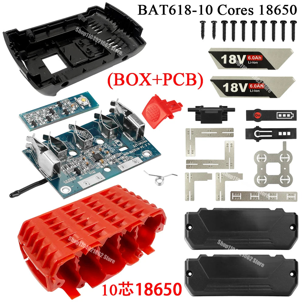 Power Tool BAT618 Lithium Battery Plastic Case BOX Charging 