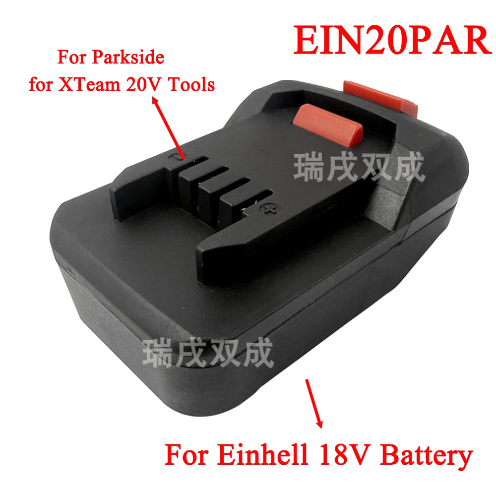For Parkside XTeam 20V Power Tool Converter Adapter for Makita for Milwaukee for Dewalt for Einhell for Bosch 18V Li-ion Battery