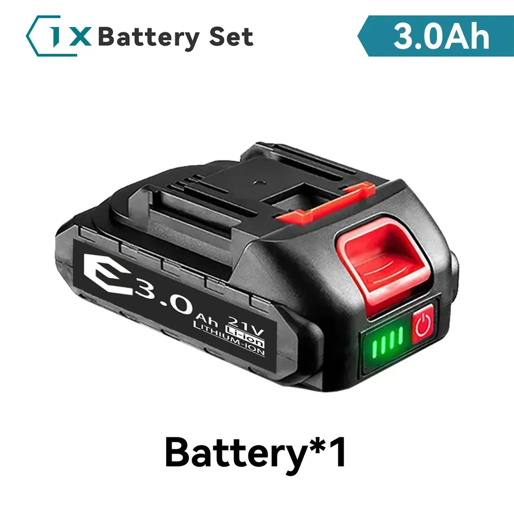 5S1P 21V Rechargeable Battery 128VF 3000mAh Lithium Ion Battery for Makita Electric Power Tool Battery EU Plug