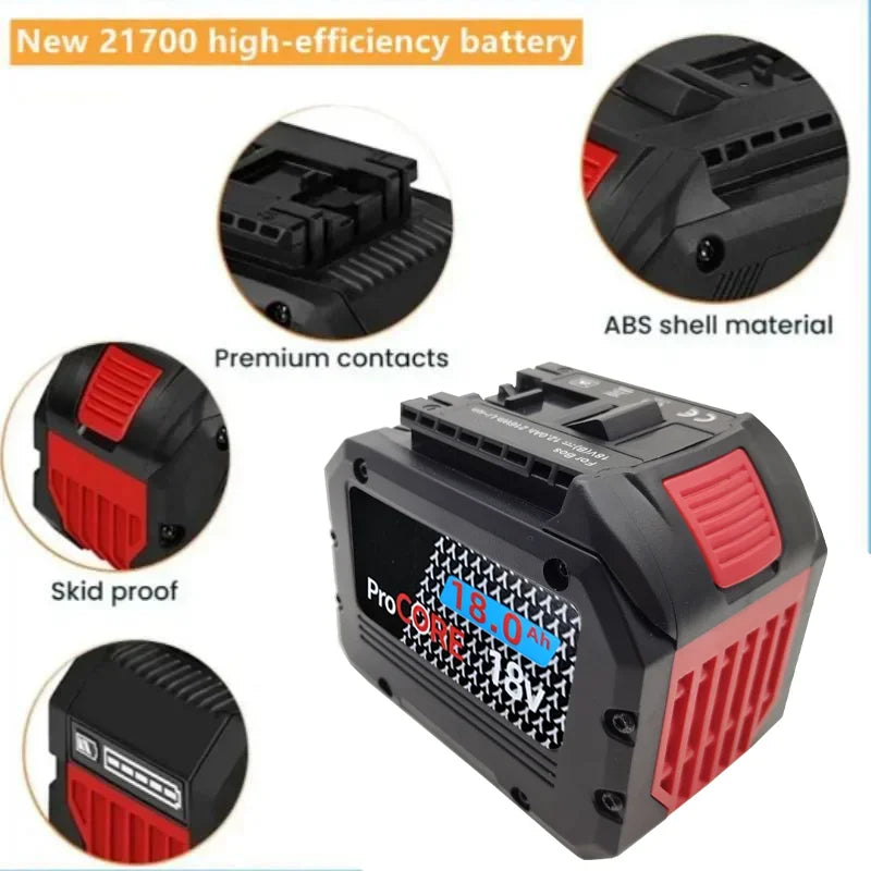 NEW 18V 18Ah/21Ah ProCORE Rechargeable Battery for Bosch Cor