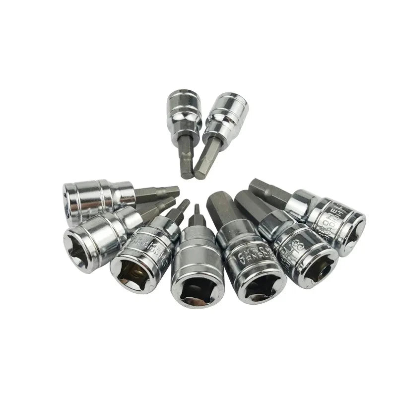 3/8 Inch Hex Bit Socket Set Sturdy Allen Key Sockets Profess