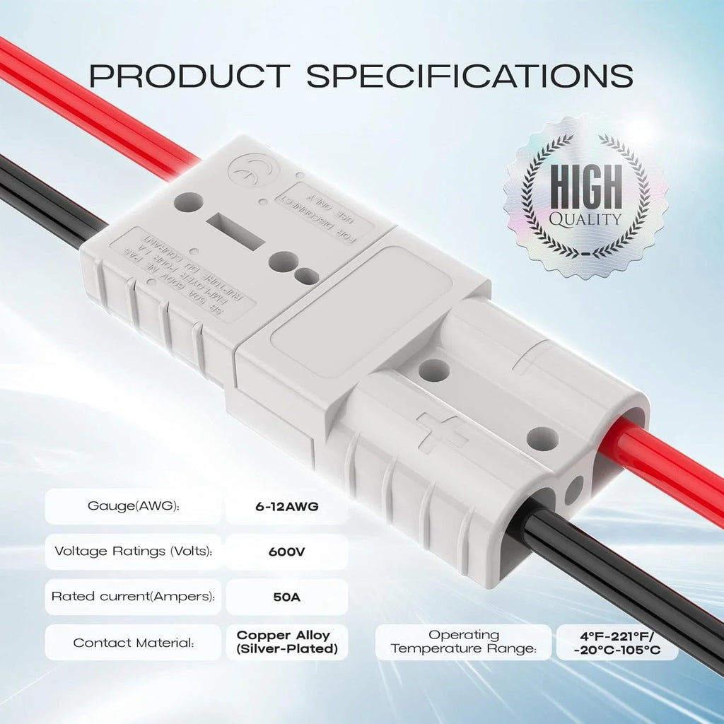 5/10Pcs 50A For Anderson Style Plug Connectors DC For Power 