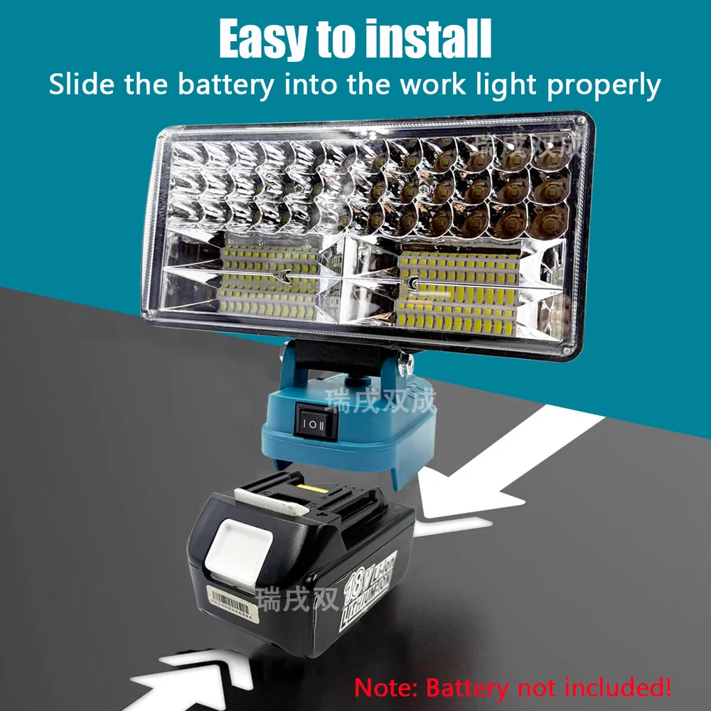 Power Tool Parts for Makita 18V Lithium Battery LED Work Lig