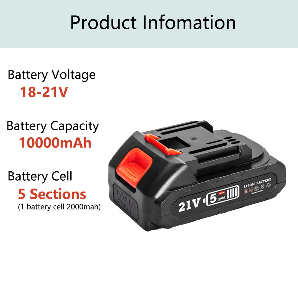 21V Rechargeable Lithium Ion Battery for Makita 18V/21V Cord