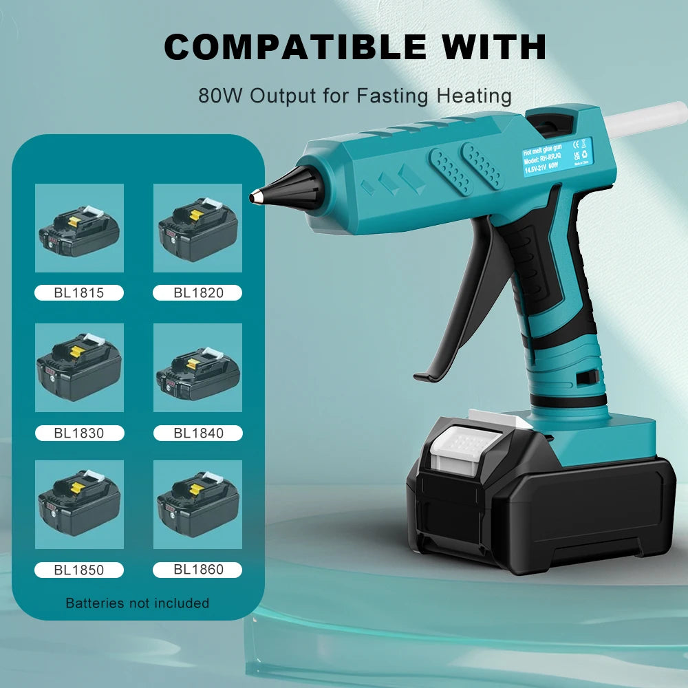 Turpow Cordless Hot Melta Gun For Makita BL1830 18V Battery 