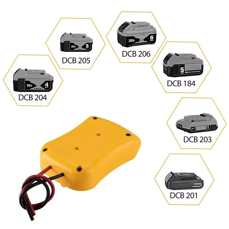 For Dewalt 18V/20V Max Battery Adapters Dock Power DIY Batte