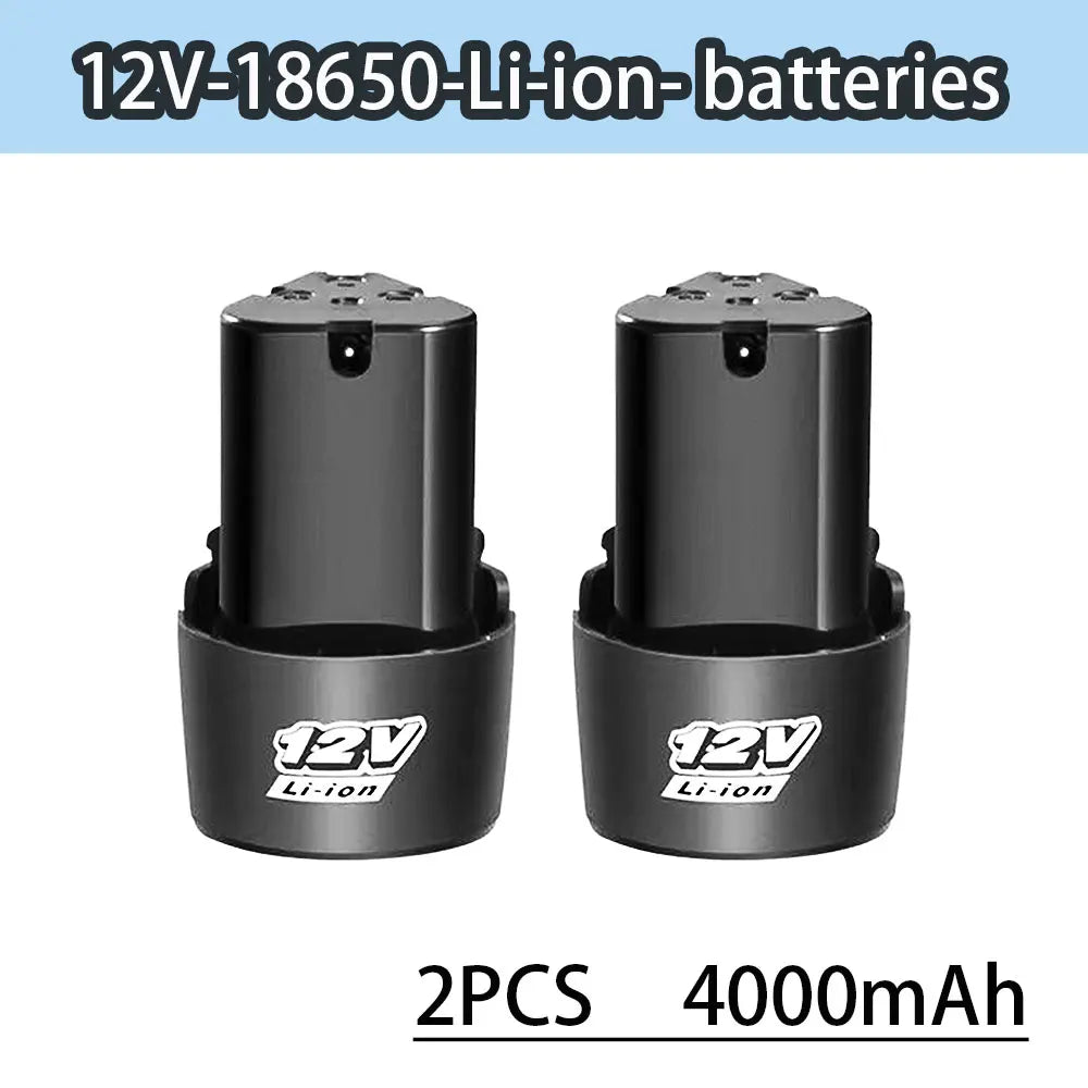 Suitable for 12V Power Tools Lithium-ion Rechargeable Batteries Drill Bits Electric Screwdrivers Angle Grinders Etc
