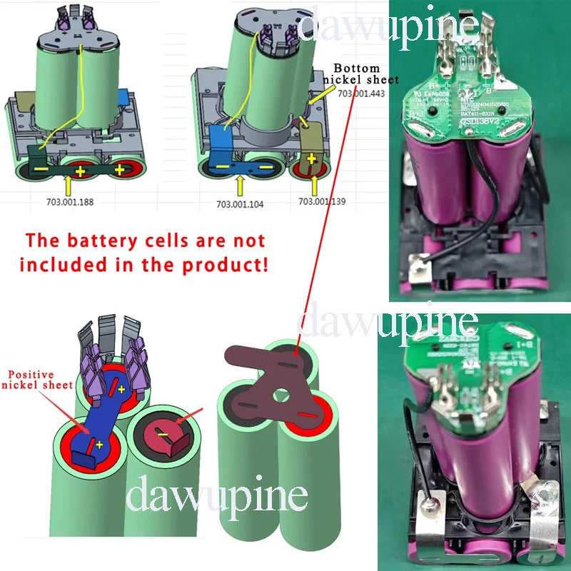 BAT420 Li-ion Battery Plastic Case PCB Charging Protection B