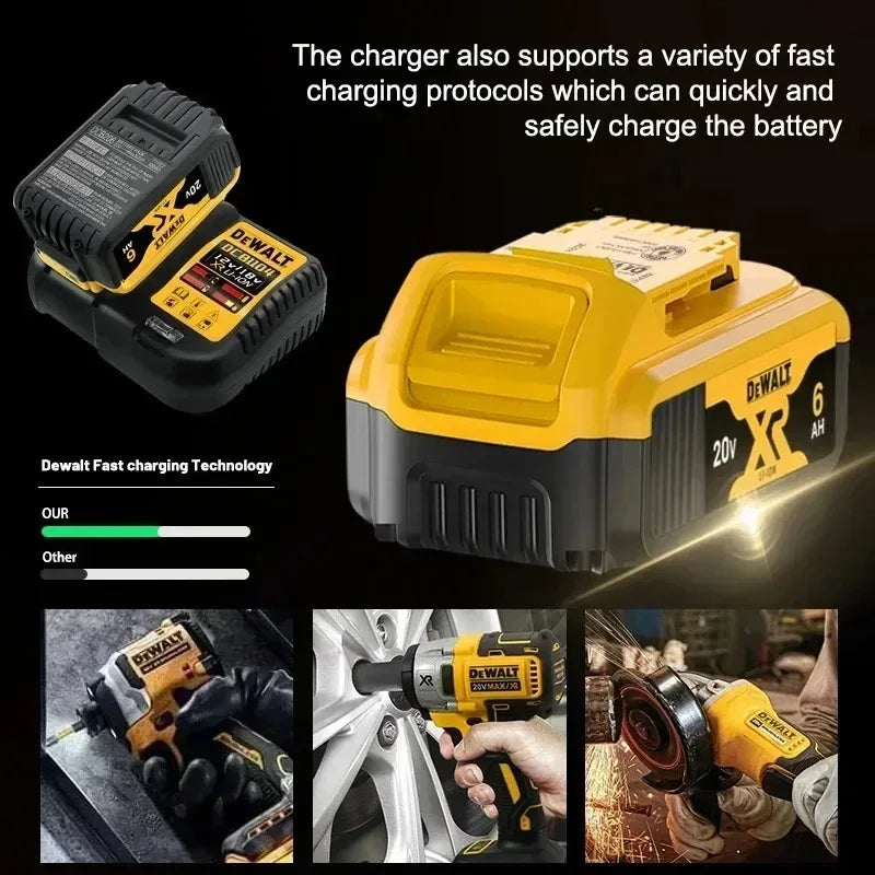Genuine Dewalt Battery 20V/60V 2Ah 5Ah 6Ah 9Ah Rechargeable 