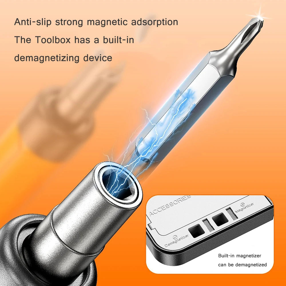 Electric Screwdriver Set Precision Power Tool Kit Rechargeab