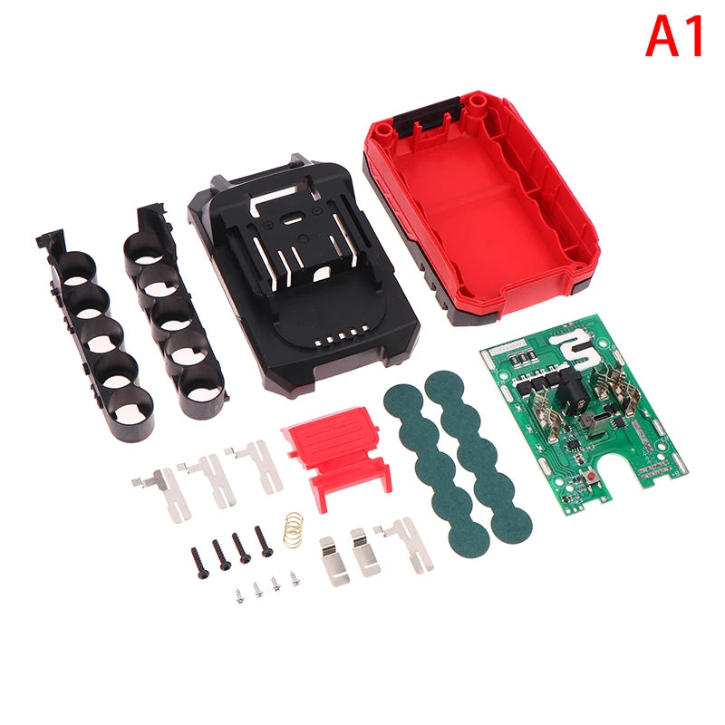 5/10/15 18650 21V 100A Power Tool Accessories Li-ion Battery Case For Mak BMS Box Charging PCBA Holder LED Power Display 4Mos