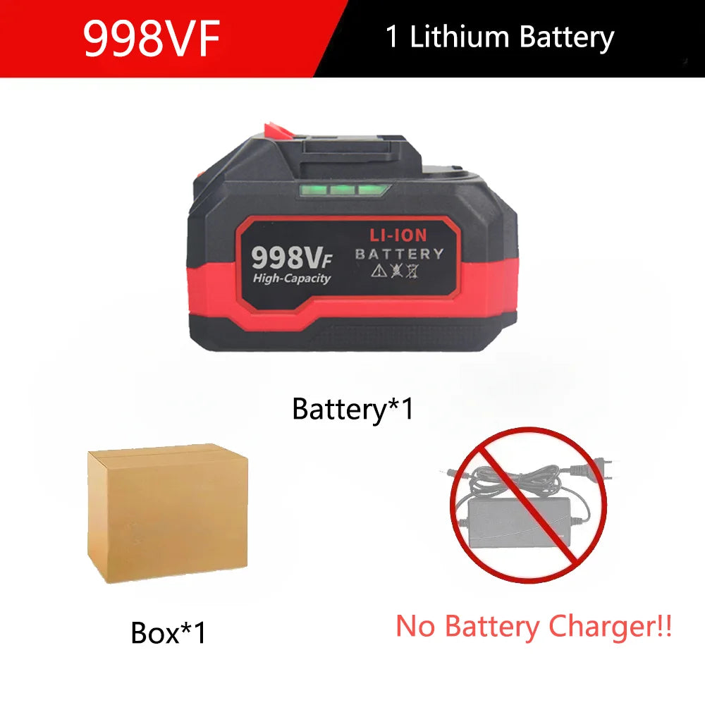 198VF 598VF 998VF 18V 21V High Capacity Rechargeable Lithium Ion Battery for Makita Power Tool Replacement Battery with BMS