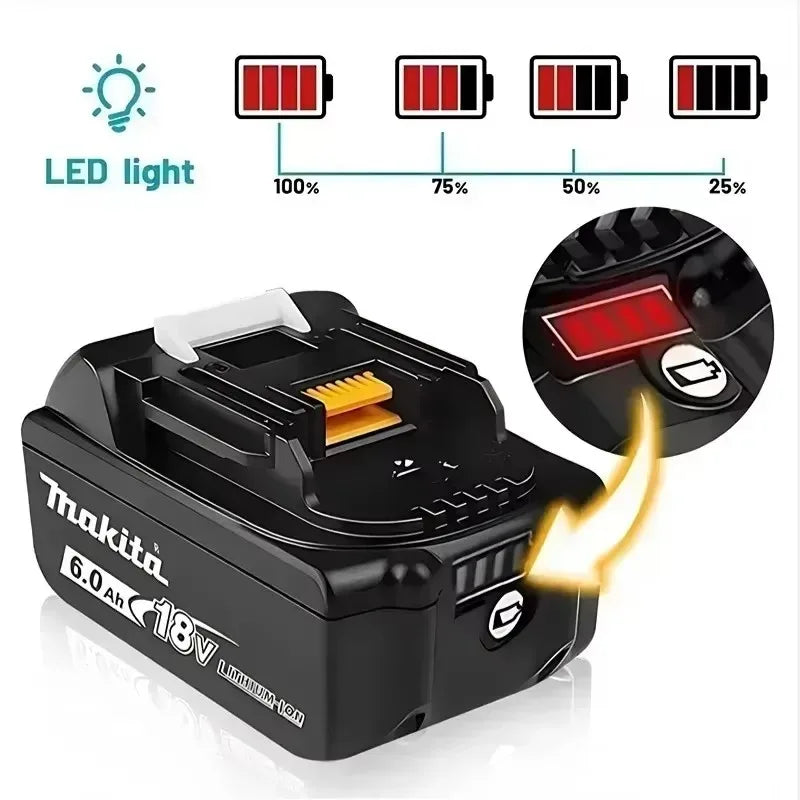 Makita 18V Battery 6Ah Replacement for BL1860B BL1850B BL184