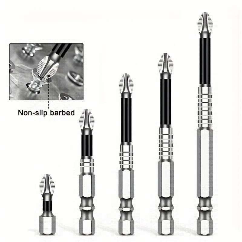15pcs K5 Non-Slip Anti-Impact Threaded Drill Bit Set High Ma