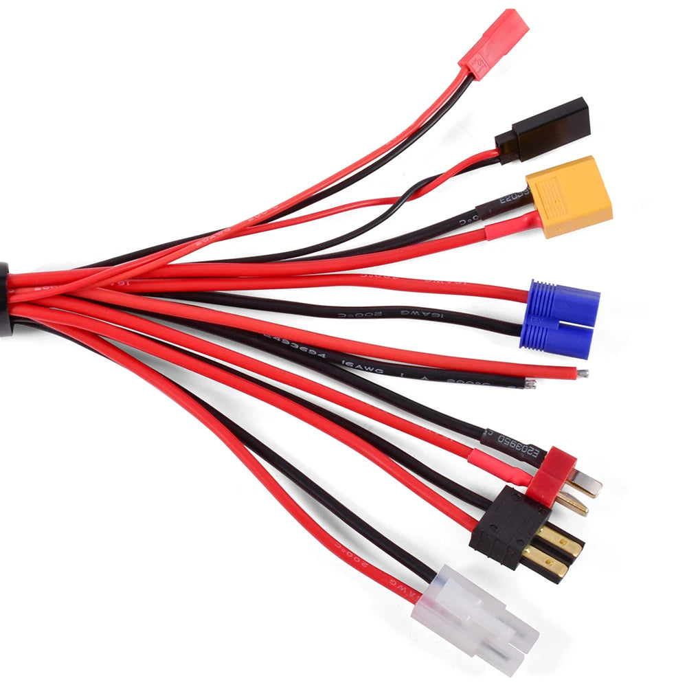 RC Charger Adapter Connector 8 In 1 Charger 4.0mm Banana/XT6