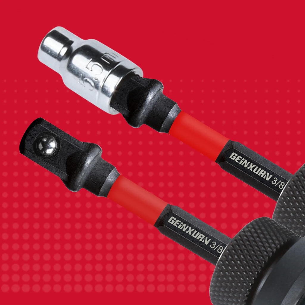 Geinxurn 1/4 Impact Socket Driver Set 3Inches Extension Bit 