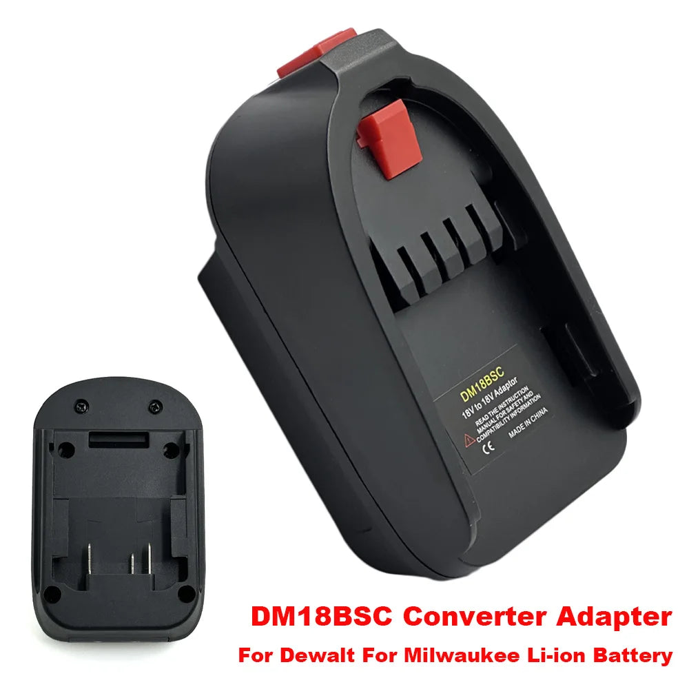 NEW DM18BSC Adapter Converter Use For Dewalt&Milwaukee Li-io