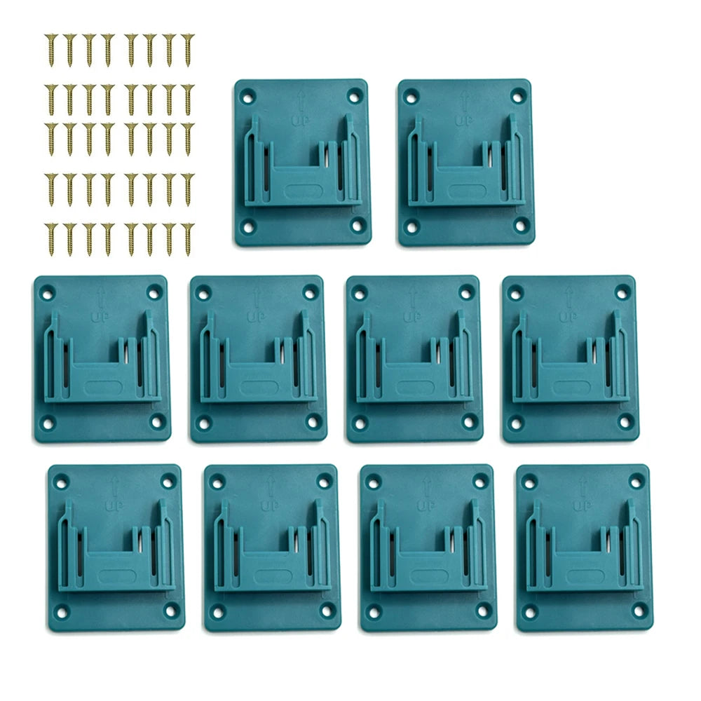 1pcs/2pcs/6/10pcs Wall Mount Electric Tool Holder for Makita 18V Wall Power Mount Storage Battery Bracket Fixing